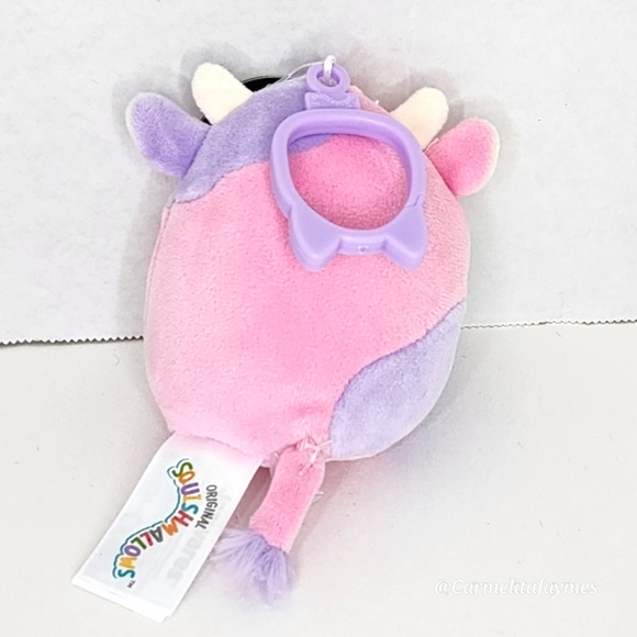 🖤 PATTY 🐮 Select Series Pink & Purple Cow Clip Black Tag Original Squishmallow - Picture 5 of 8